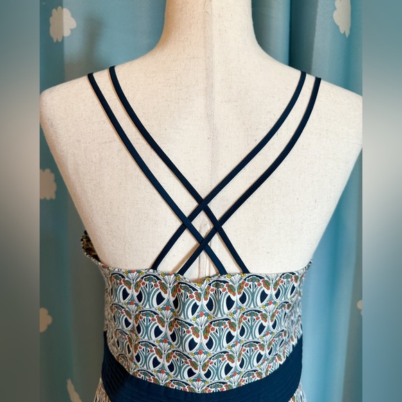 Liberty of London for Target pleated ruffle cross strap dress. - Picture 4 of 7